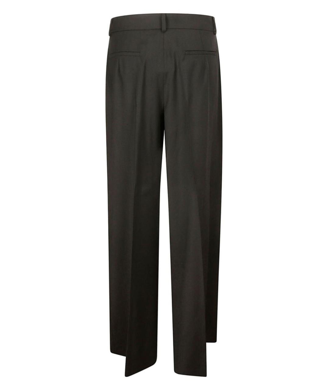 SPORTMAX Черные прямые брюки, фото 3