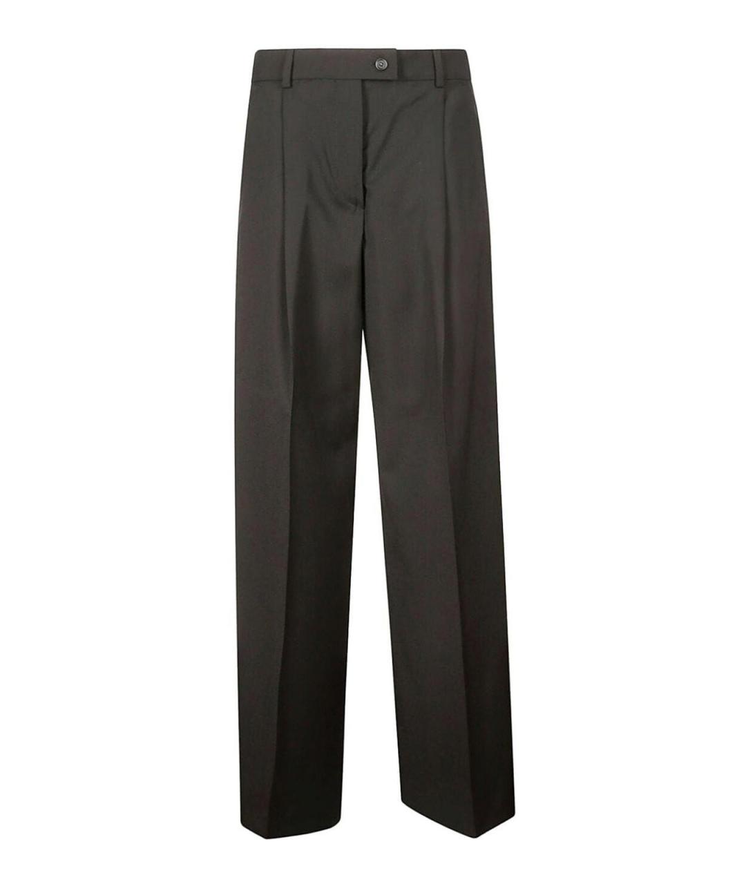 SPORTMAX Черные прямые брюки, фото 1
