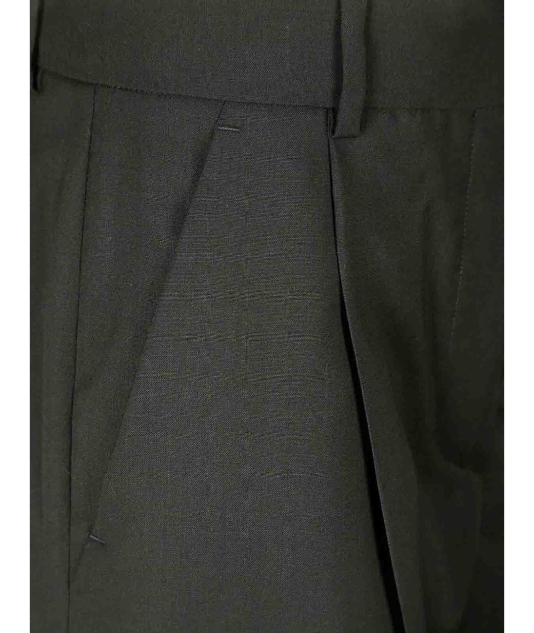 SPORTMAX Черные прямые брюки, фото 2