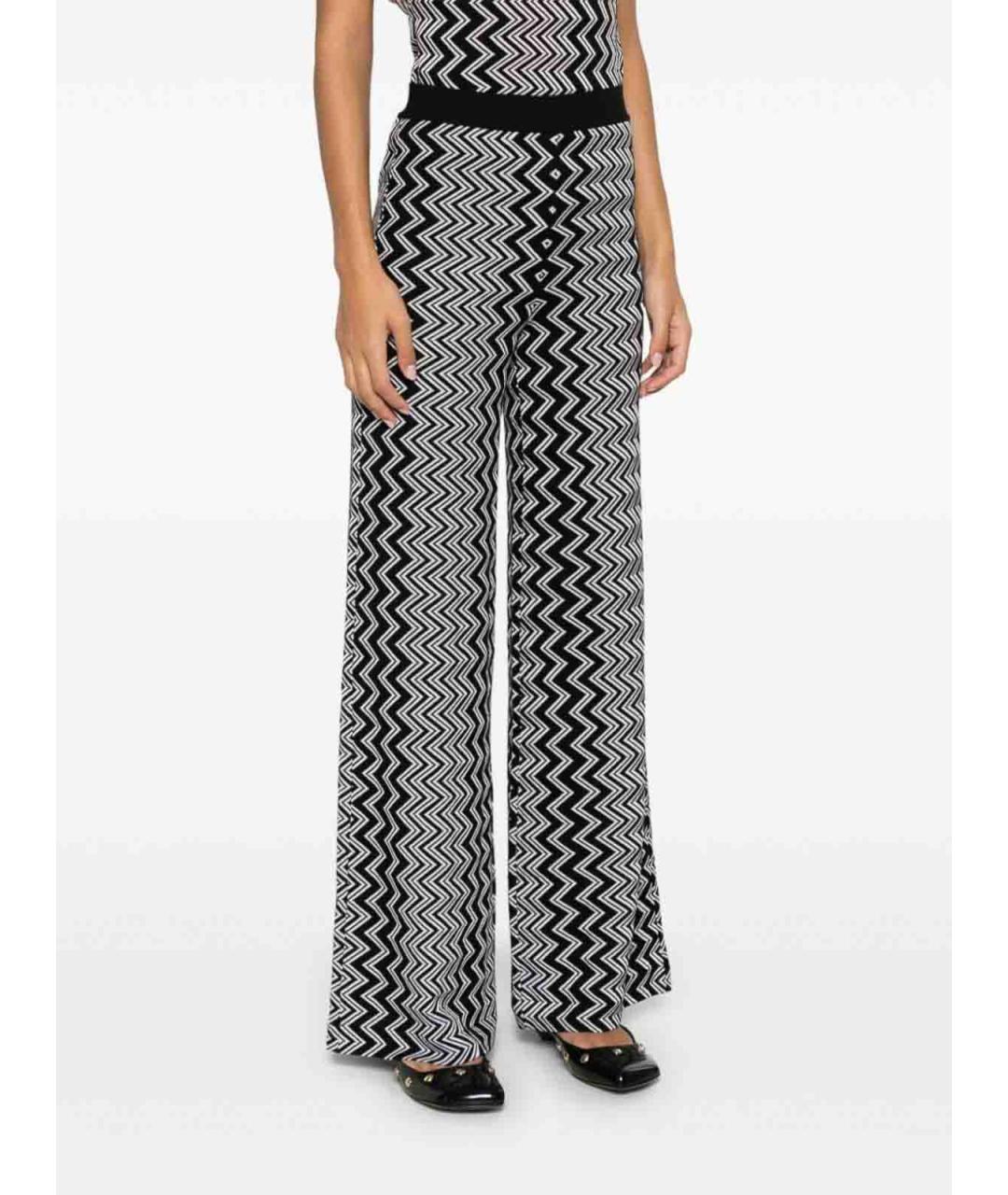 MISSONI Черные шерстяные брюки широкие, фото 4