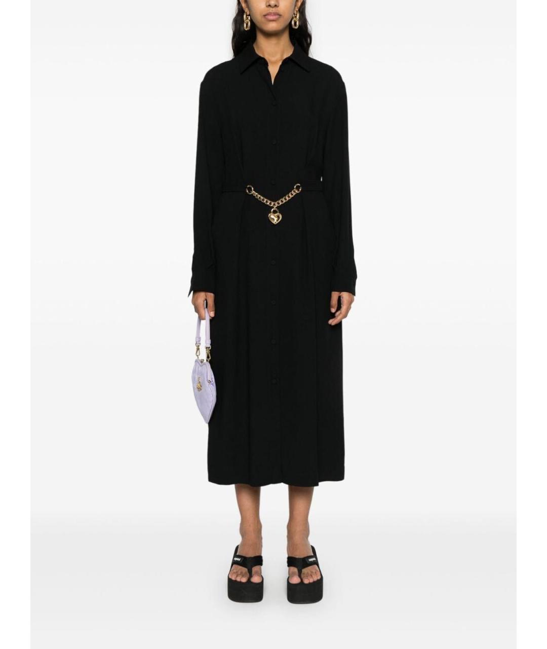 MOSCHINO Черное повседневное платье, фото 4