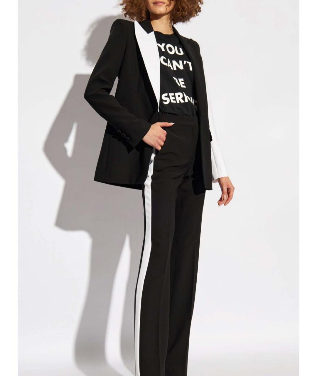 MOSCHINO Черная хлопковая футболка, фото 2