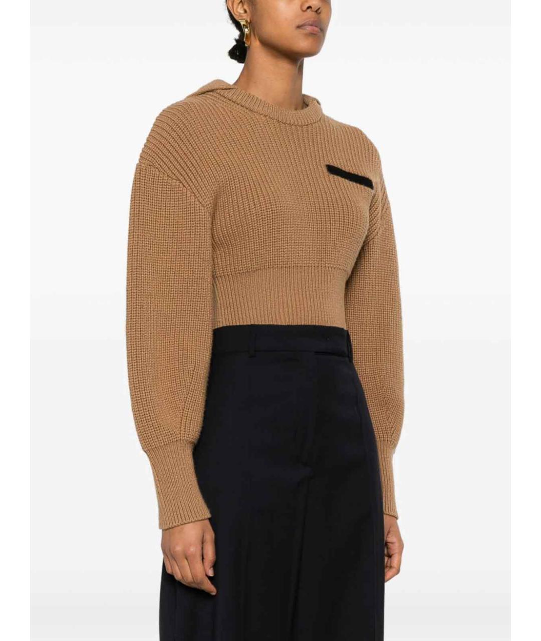 SPORTMAX Черные прямые брюки, фото 3