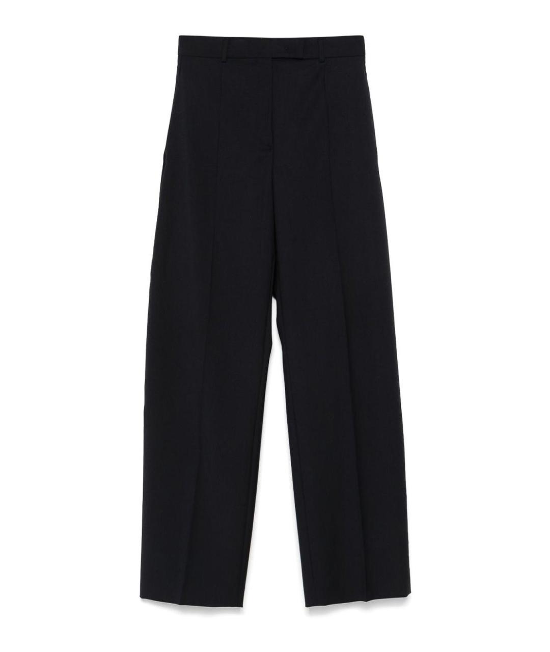 SPORTMAX Черные прямые брюки, фото 1
