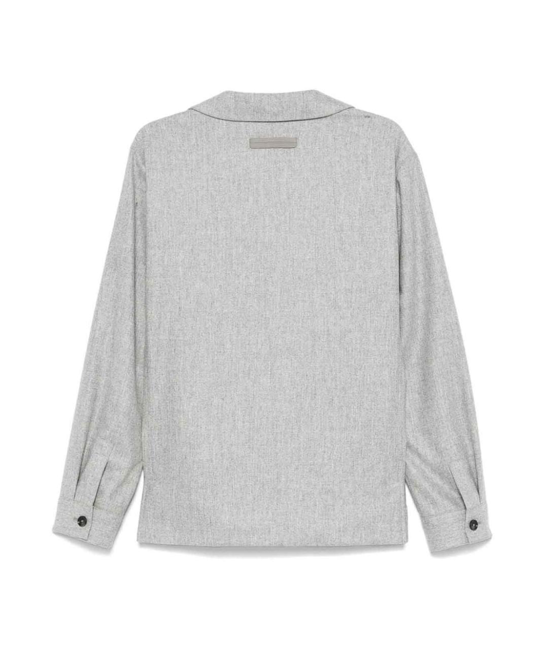 ZEGNA Серая шерстяная куртка, фото 2