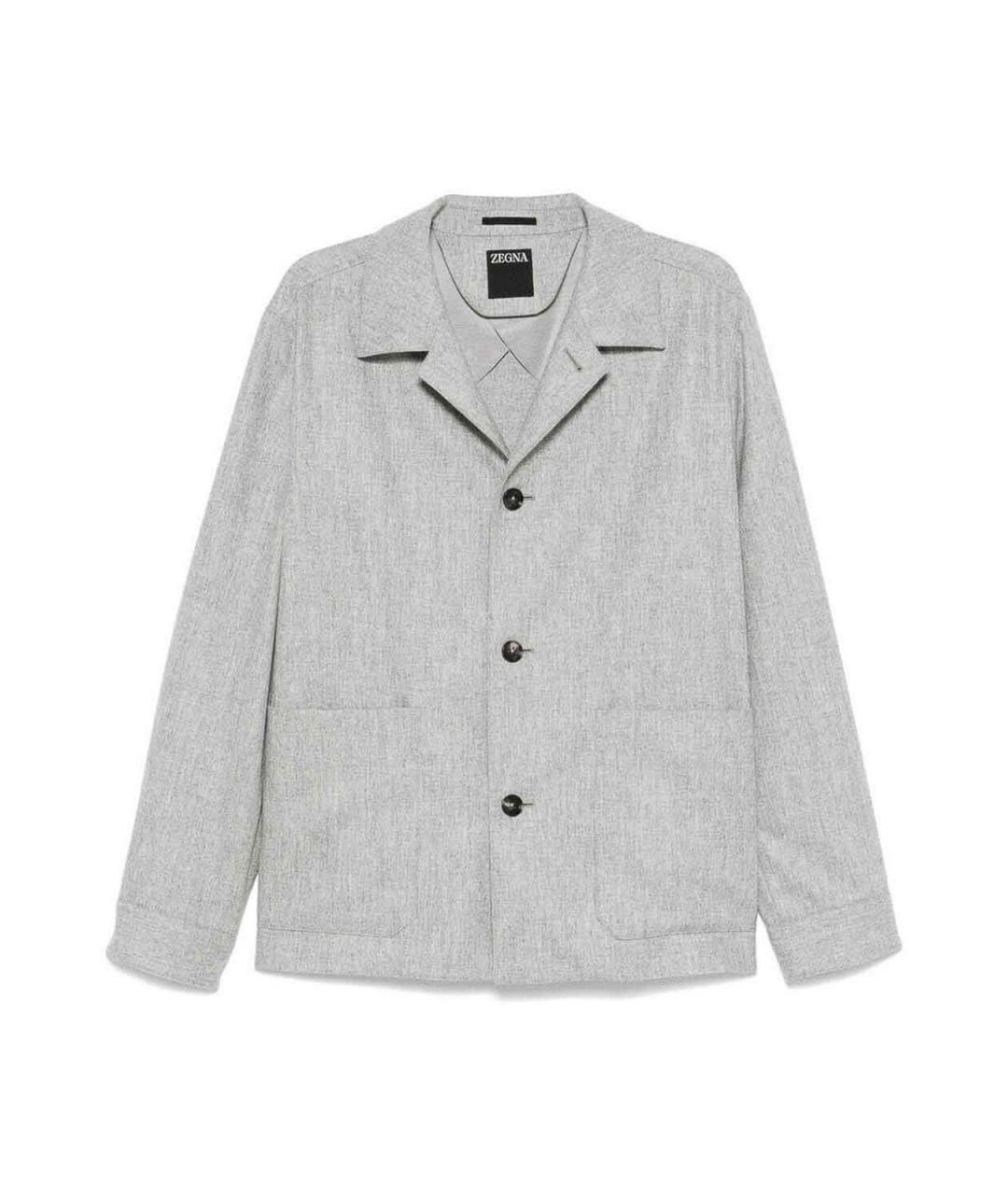 ZEGNA Серая шерстяная куртка, фото 1