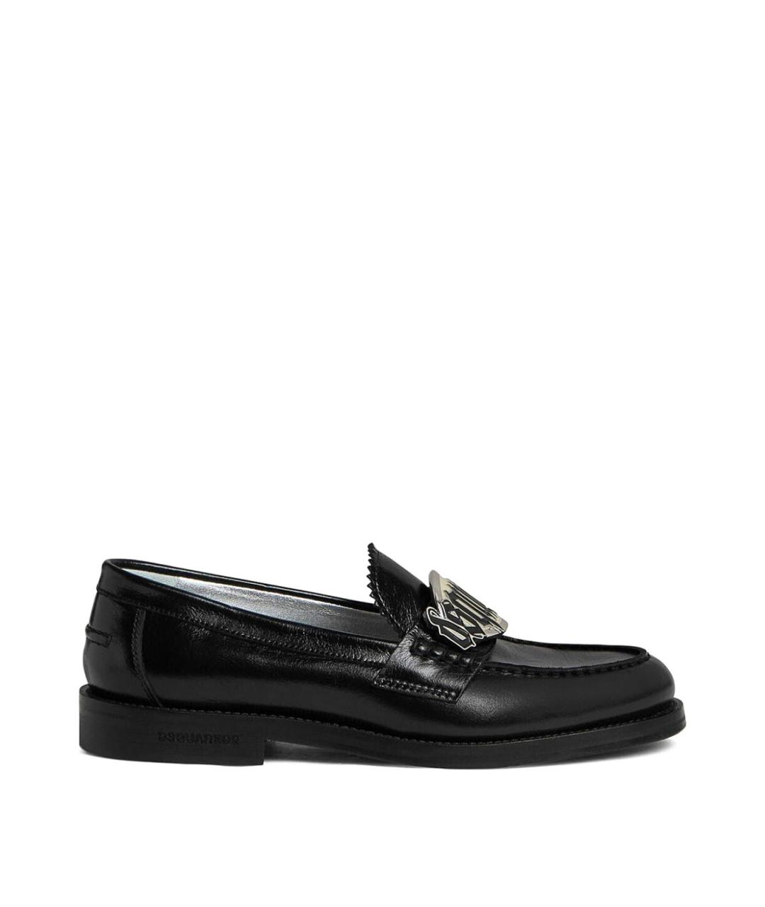 DSQUARED2 Черные текстильные лоферы, фото 1