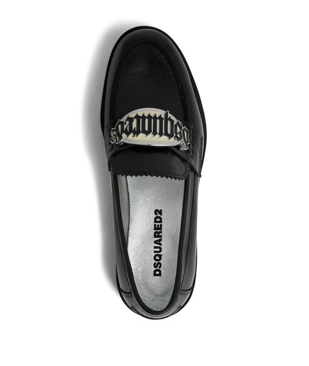 DSQUARED2 Черные текстильные лоферы, фото 3
