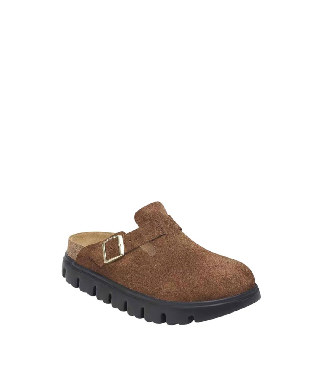 BIRKENSTOCK Коричневые замшевые сандалии, фото 2
