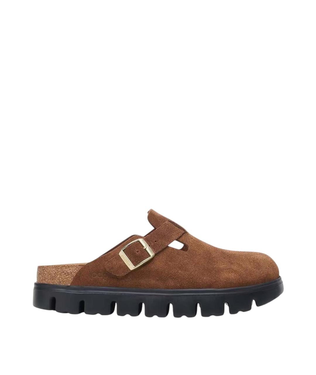 BIRKENSTOCK Коричневые замшевые сандалии, фото 1