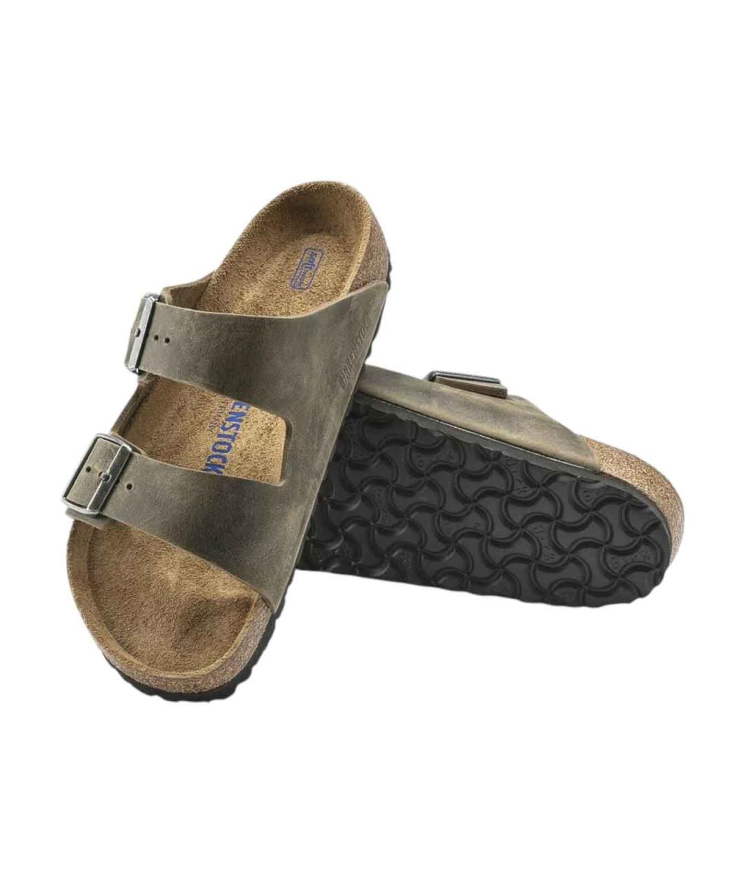 BIRKENSTOCK Зеленые замшевые сандалии, фото 3