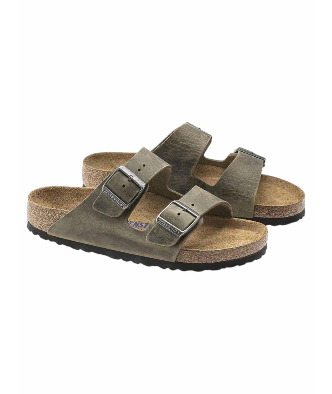 BIRKENSTOCK Зеленые замшевые сандалии, фото 5