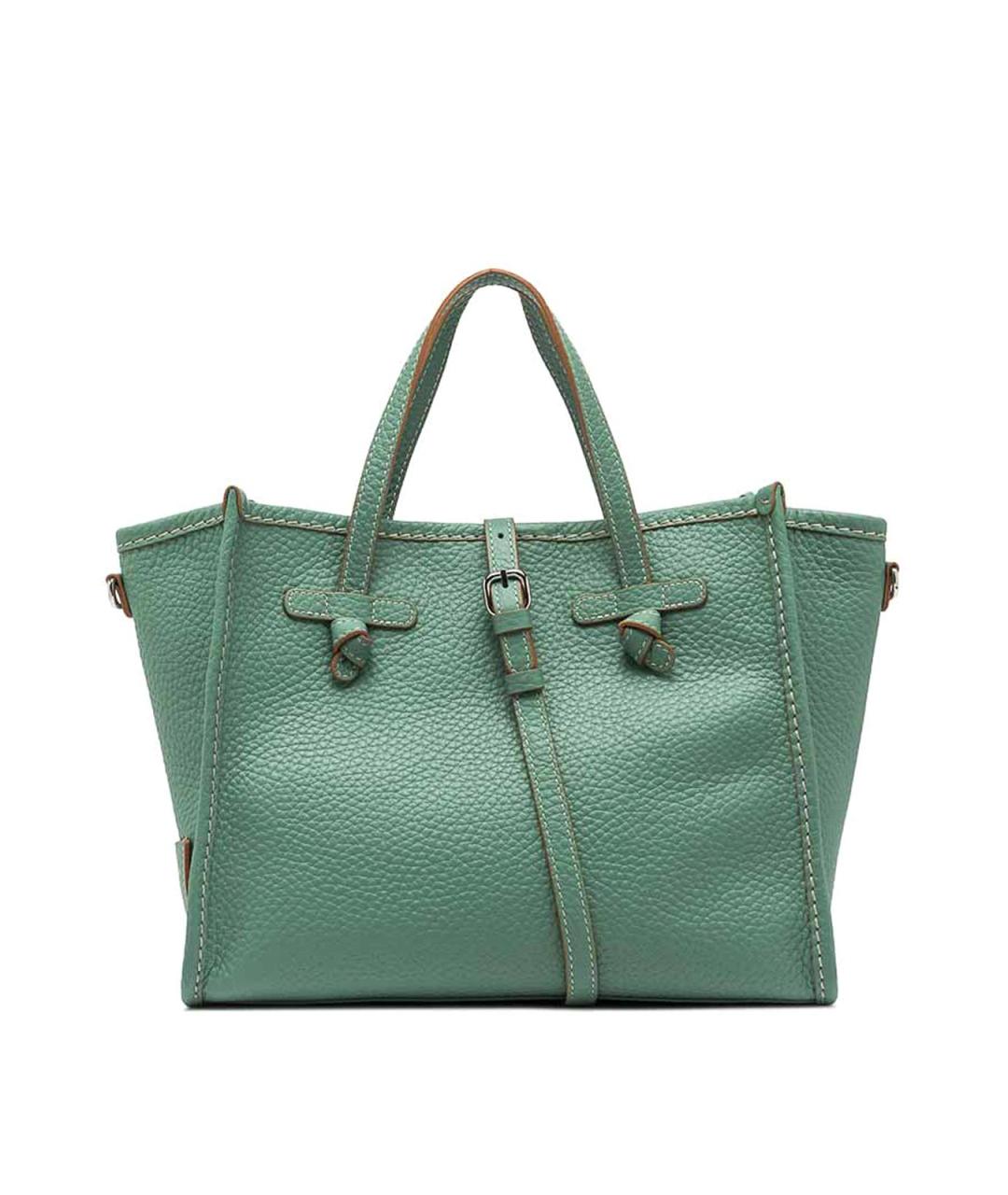 Gianni Chiarini Зеленая кожаная сумка тоут, фото 2