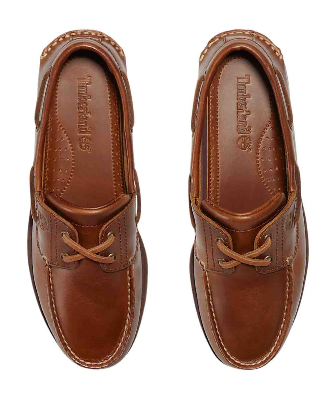 TIMBERLAND Коричневые кожаные лоферы, фото 4