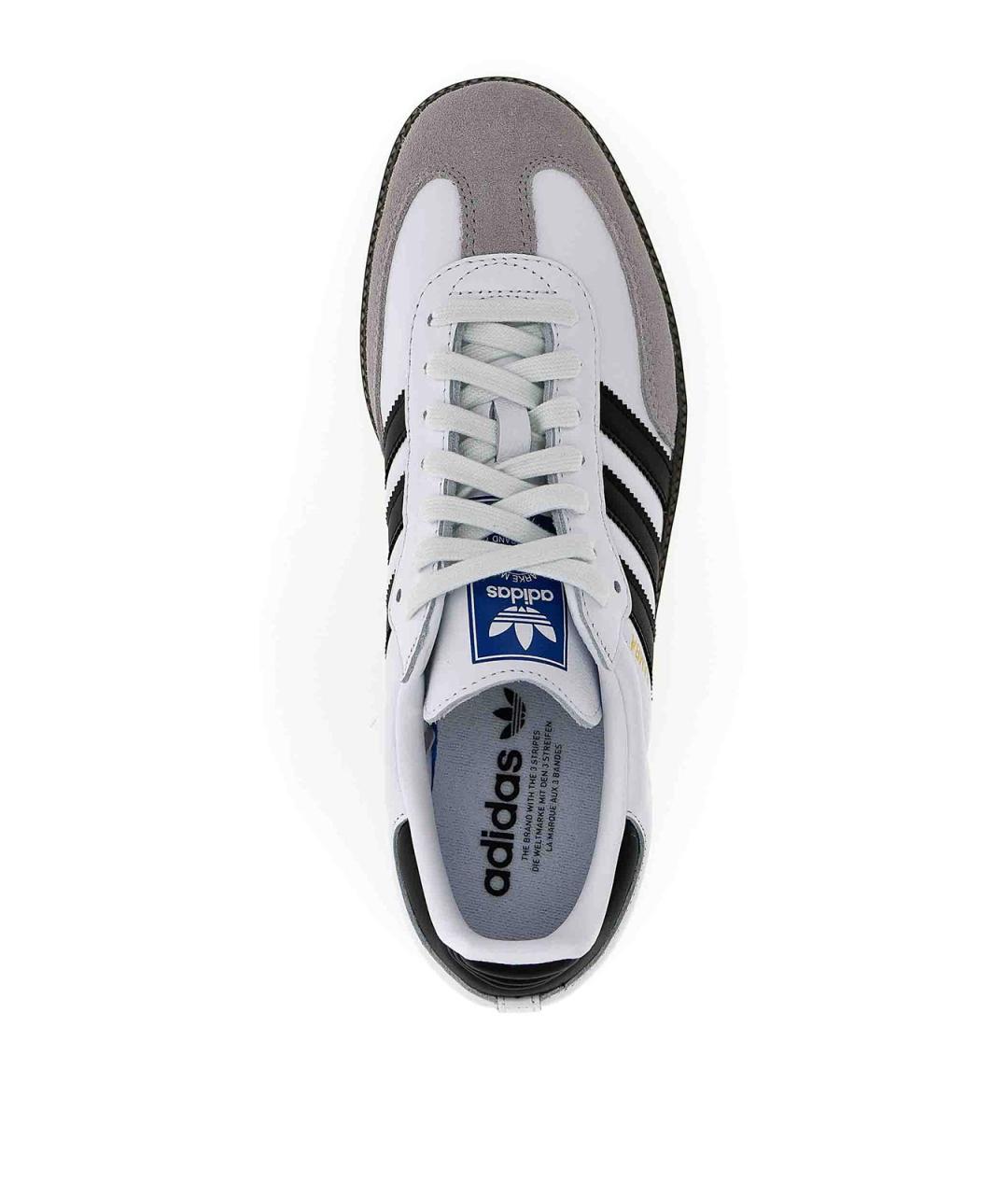 ADIDAS Белые кожаные низкие кроссовки / кеды, фото 3