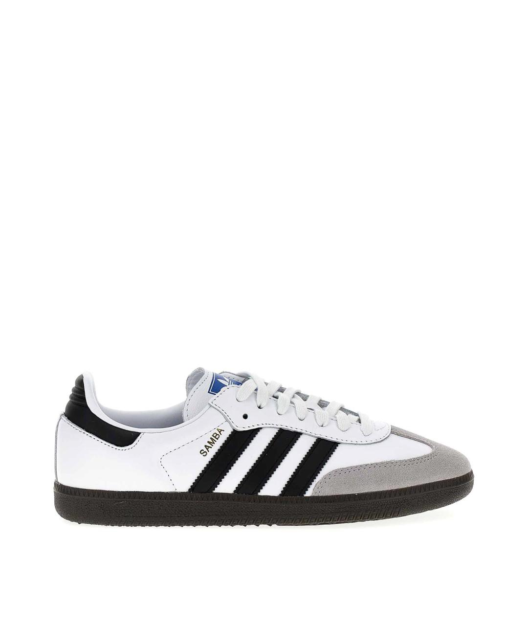ADIDAS Белые кожаные низкие кроссовки / кеды, фото 1