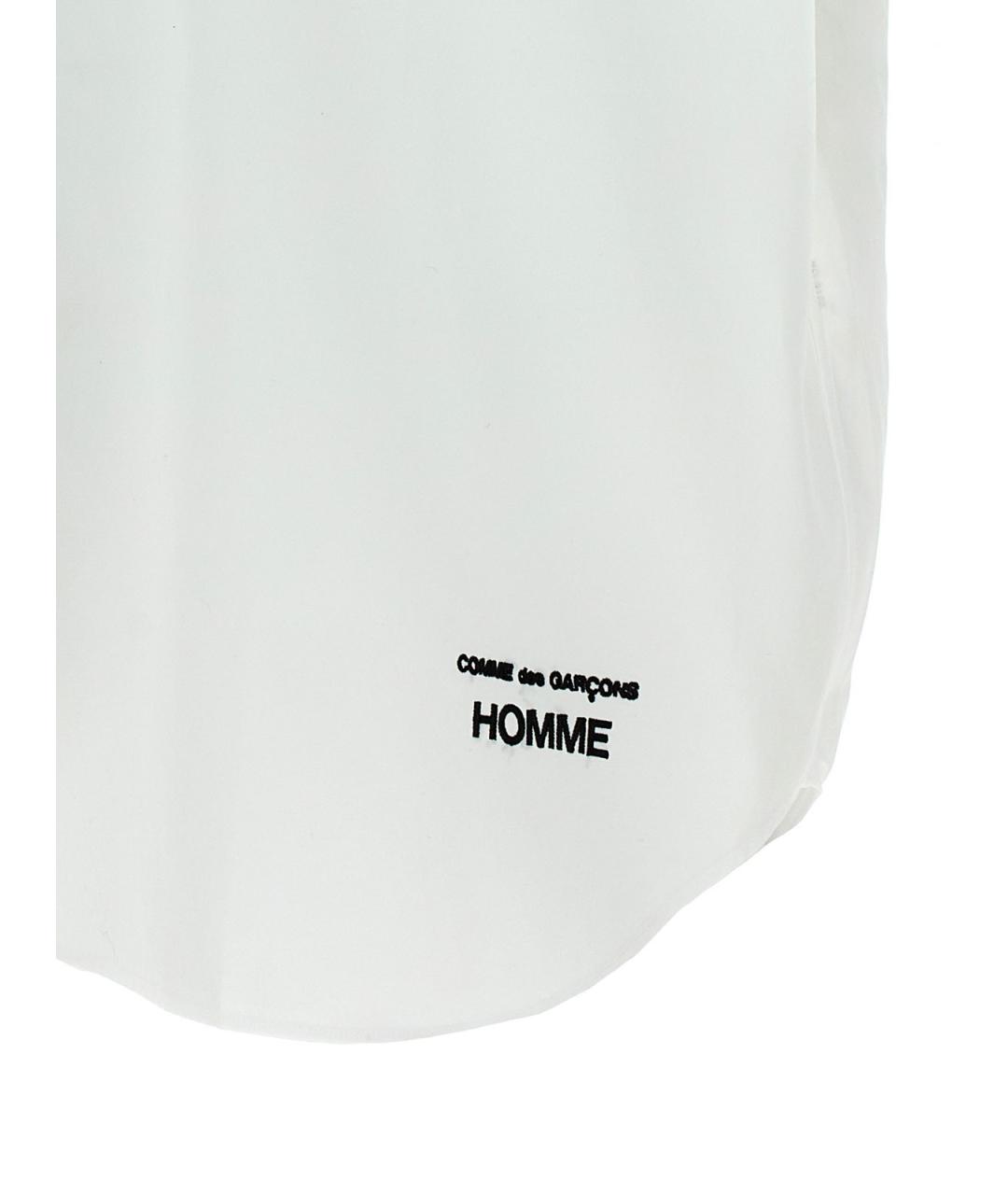 COMME DES GARÇONS HOMME PLUS Белая хлопковая кэжуал рубашка, фото 4