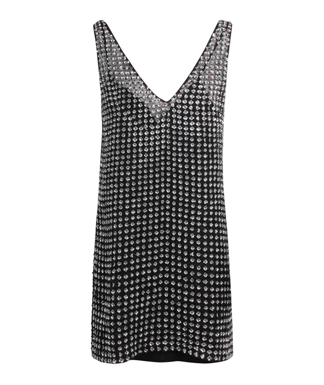 MAX MARA Черное шелковое коктейльное платье, фото 1