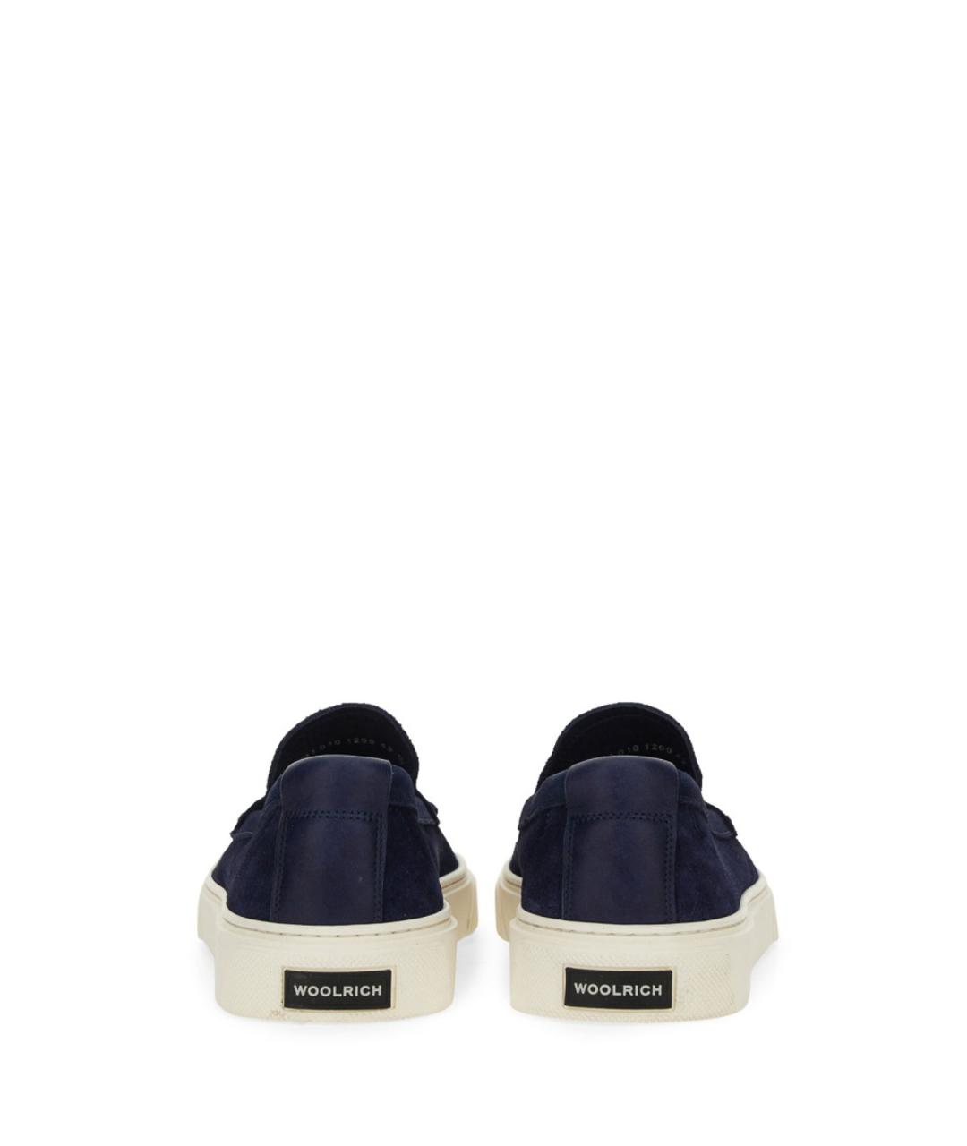 WOOLRICH Синие кожаные лоферы, фото 3