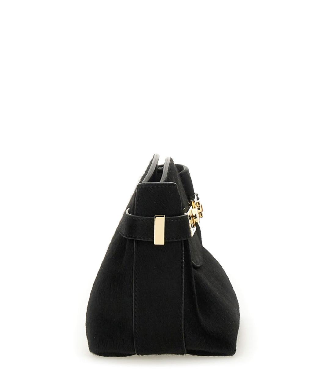 FERRAGAMO Черная замшевая сумка через плечо, фото 4