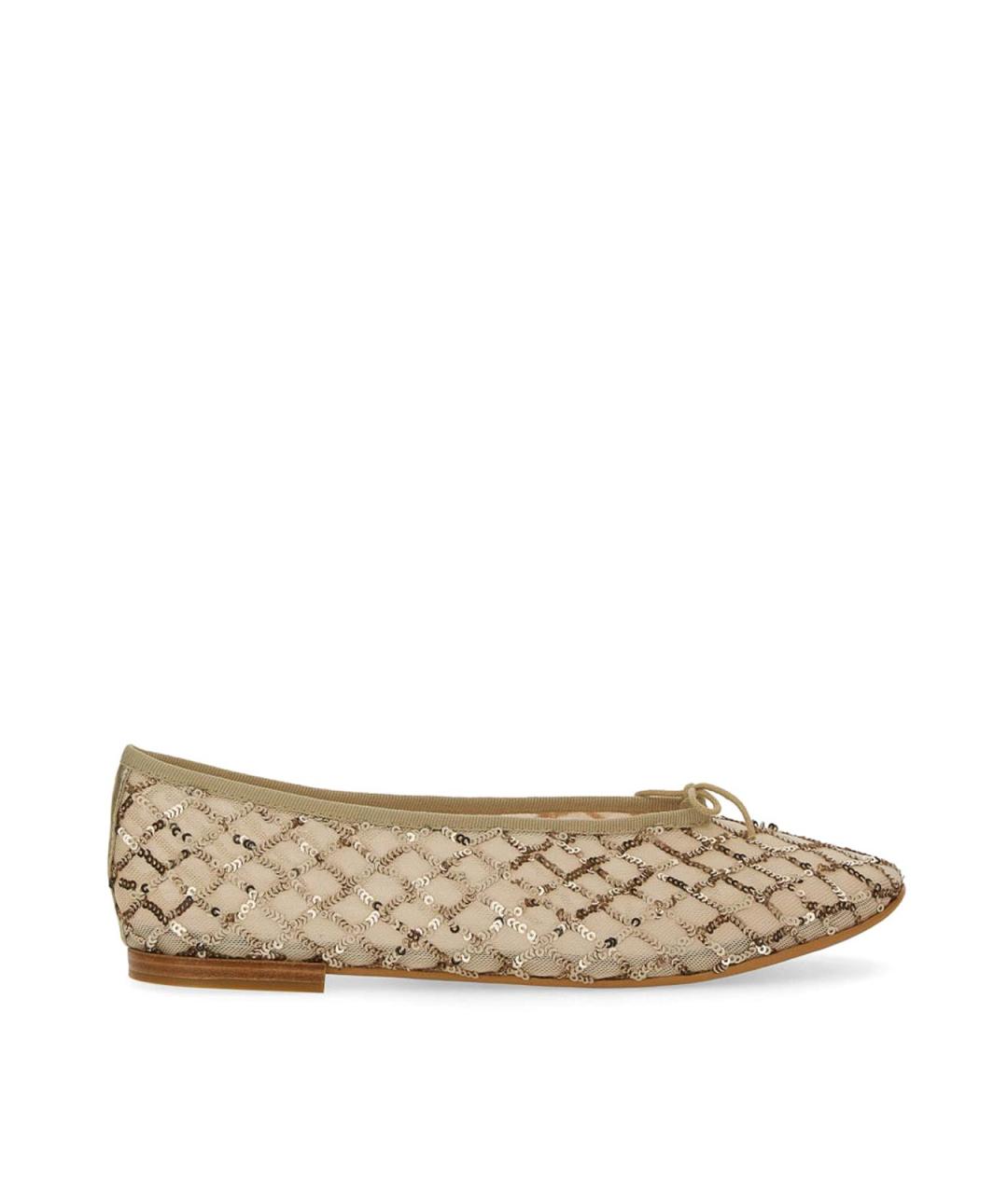 REPETTO Бежевые синтетические балетки, фото 1