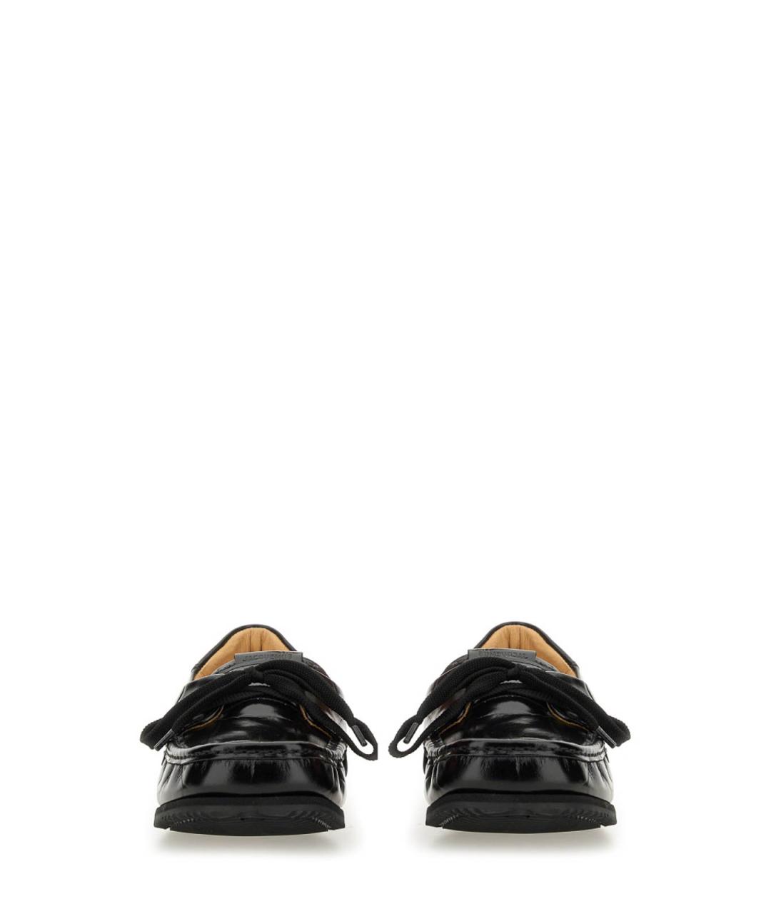 JACQUEMUS Черные кожаные лоферы, фото 4