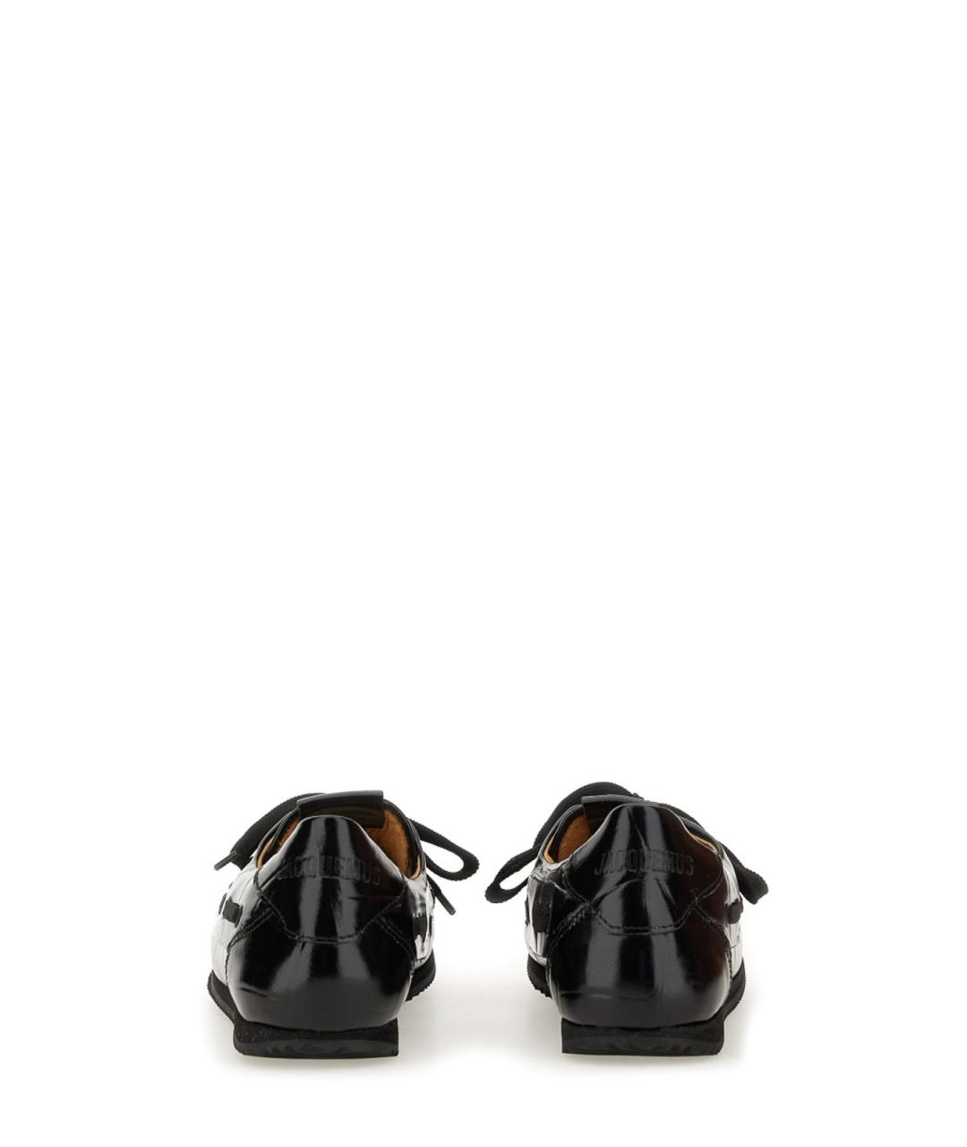 JACQUEMUS Черные кожаные лоферы, фото 3