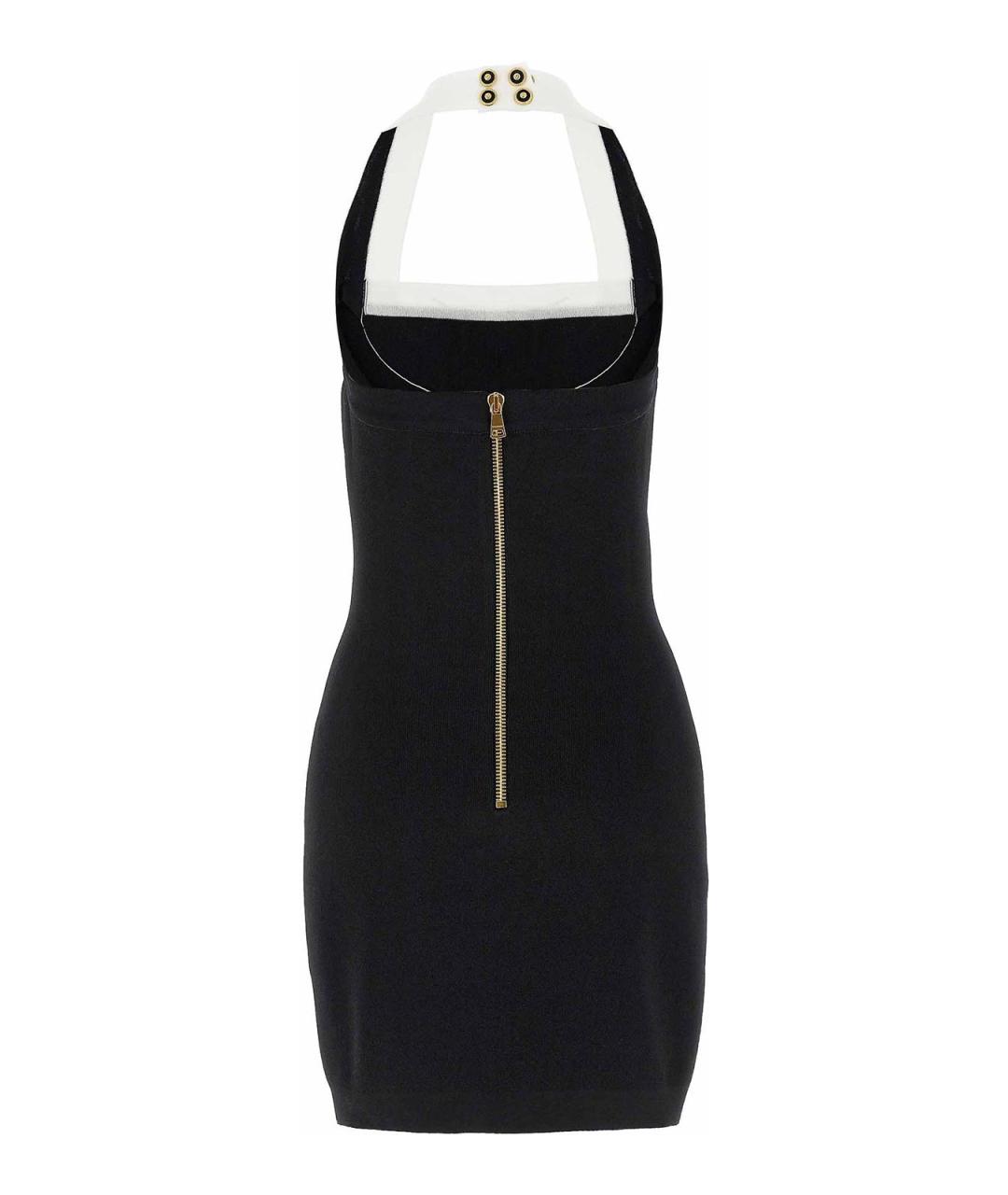 BALMAIN Черное вискозное повседневное платье, фото 2