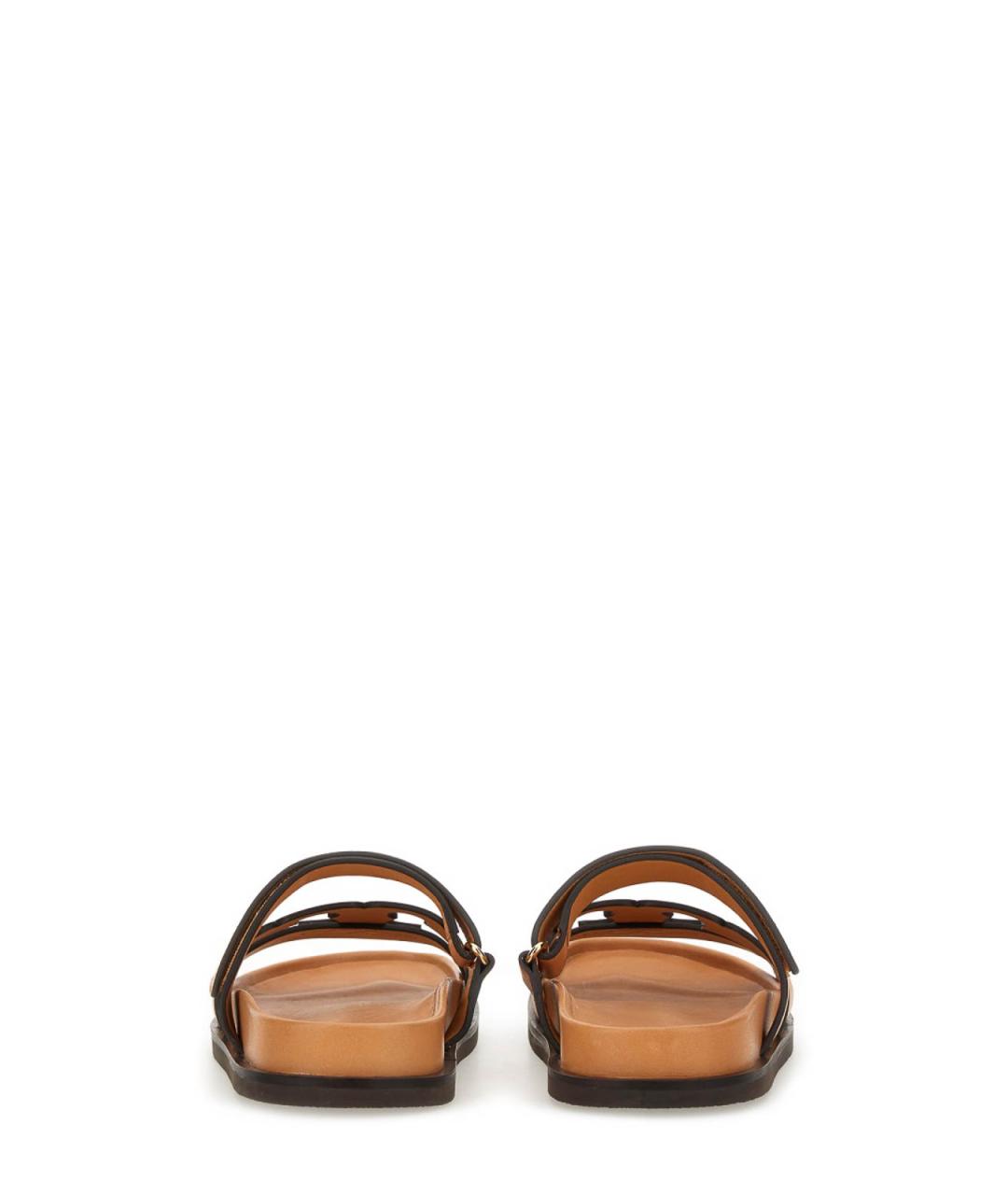 TORY BURCH Бежевые кожаные сандалии, фото 3