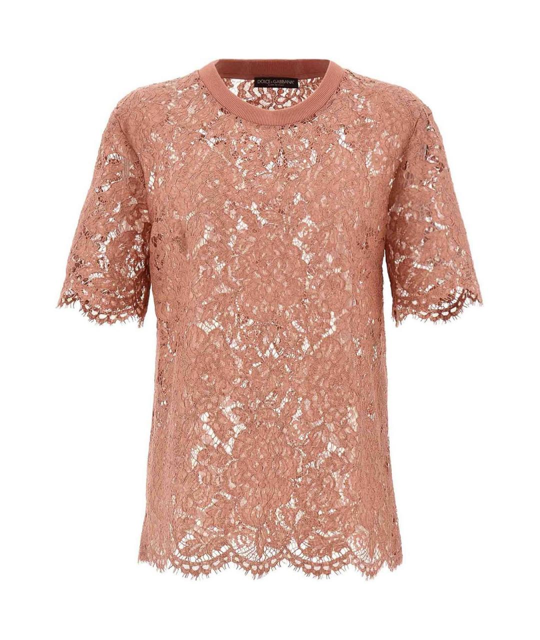 DOLCE&GABBANA Бежевая вискозная футболка, фото 1