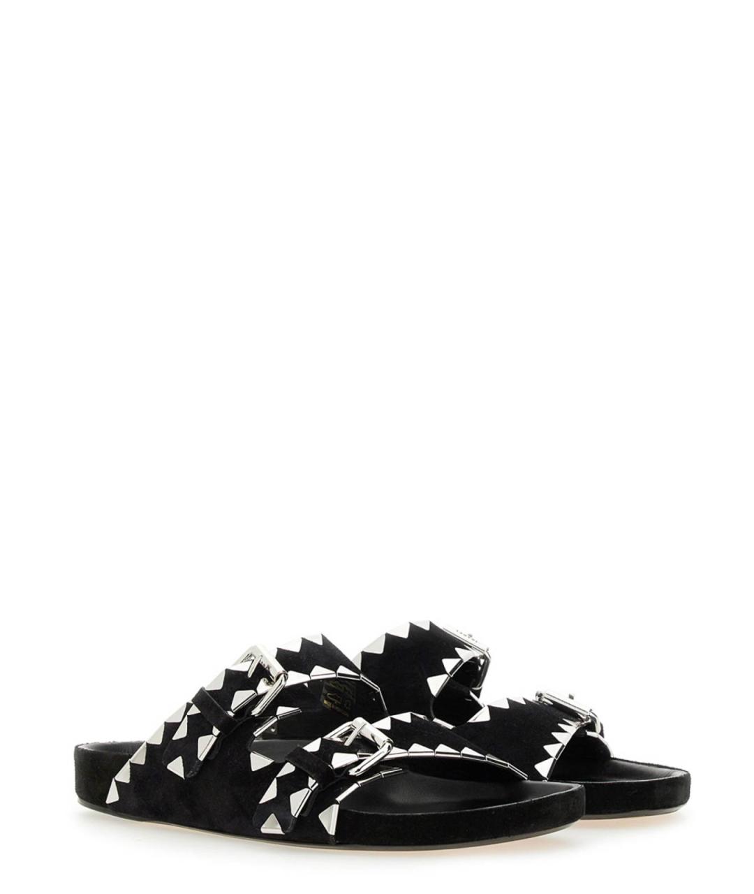 ISABEL MARANT Черные кожаные сандалии, фото 2