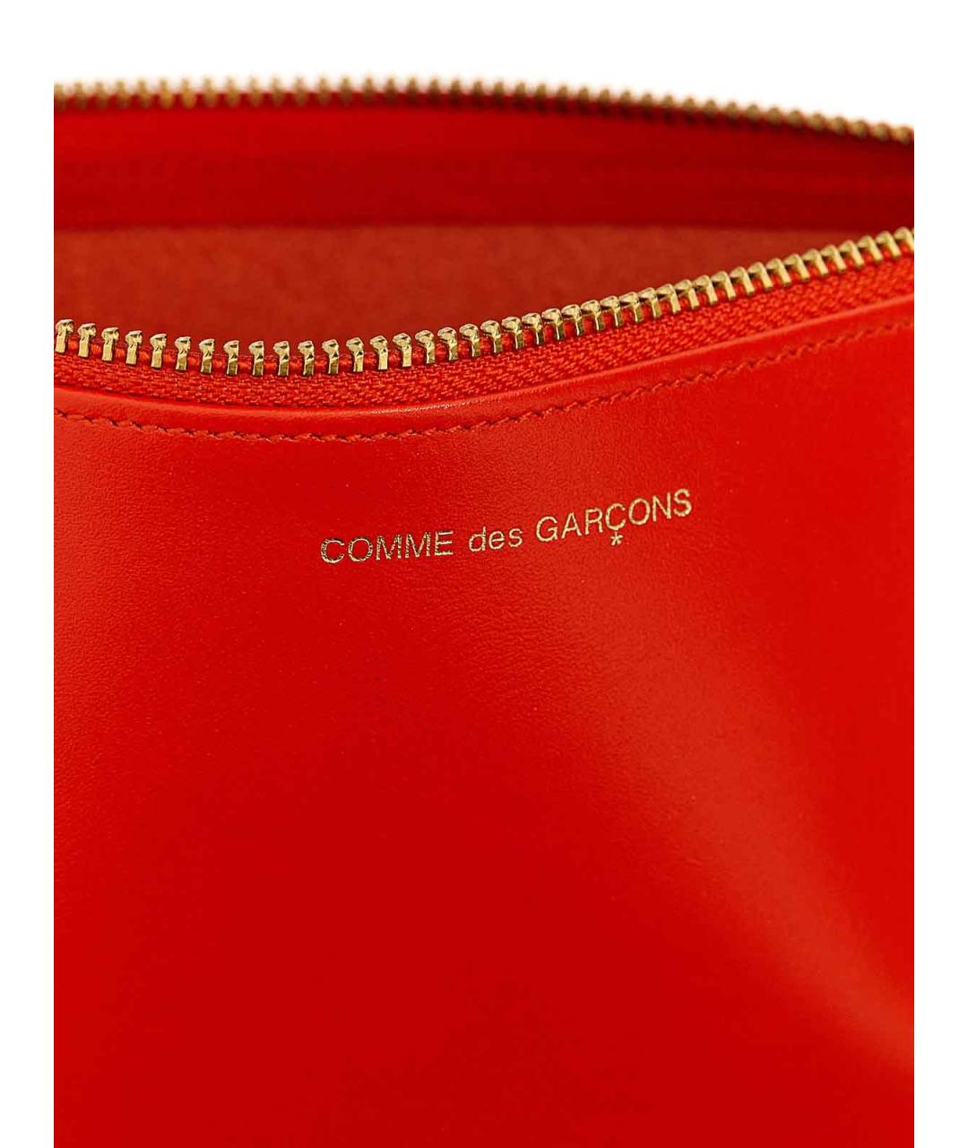 COMME DES GARÇONS WALLET Оранжевый кожаный кошелек, фото 3