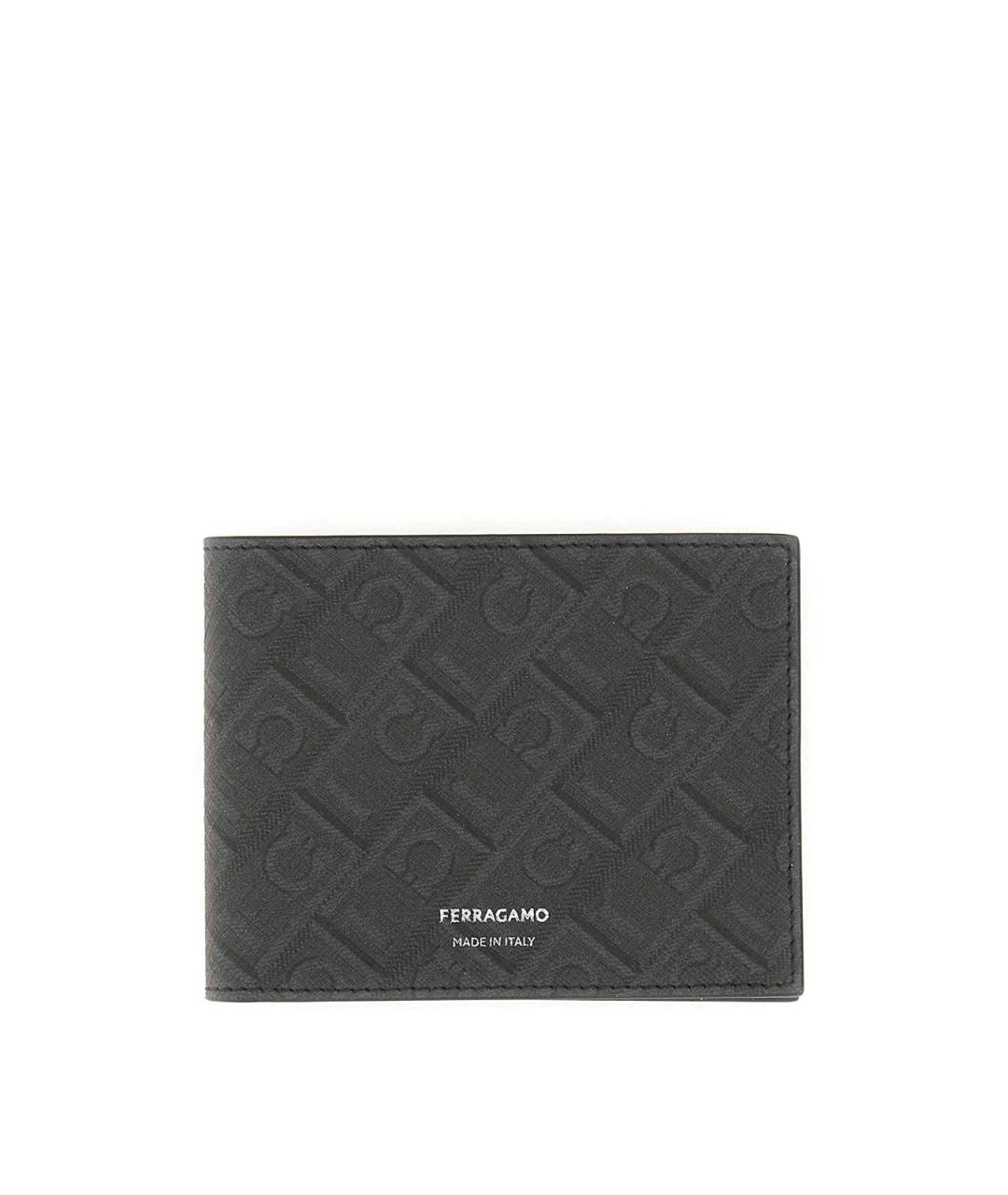 FERRAGAMO Черный кошелек, фото 1