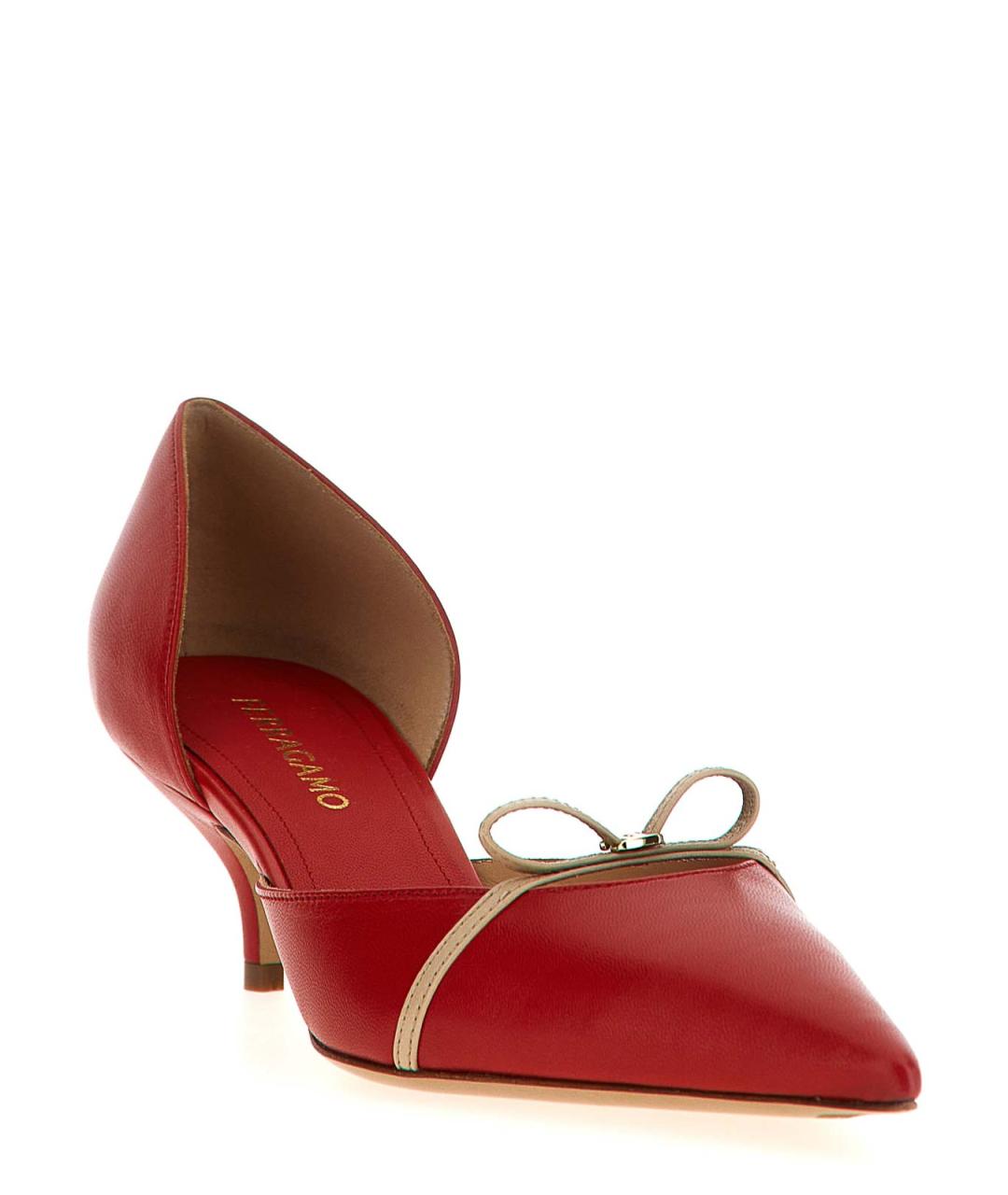 FERRAGAMO Красные кожаные туфли, фото 2