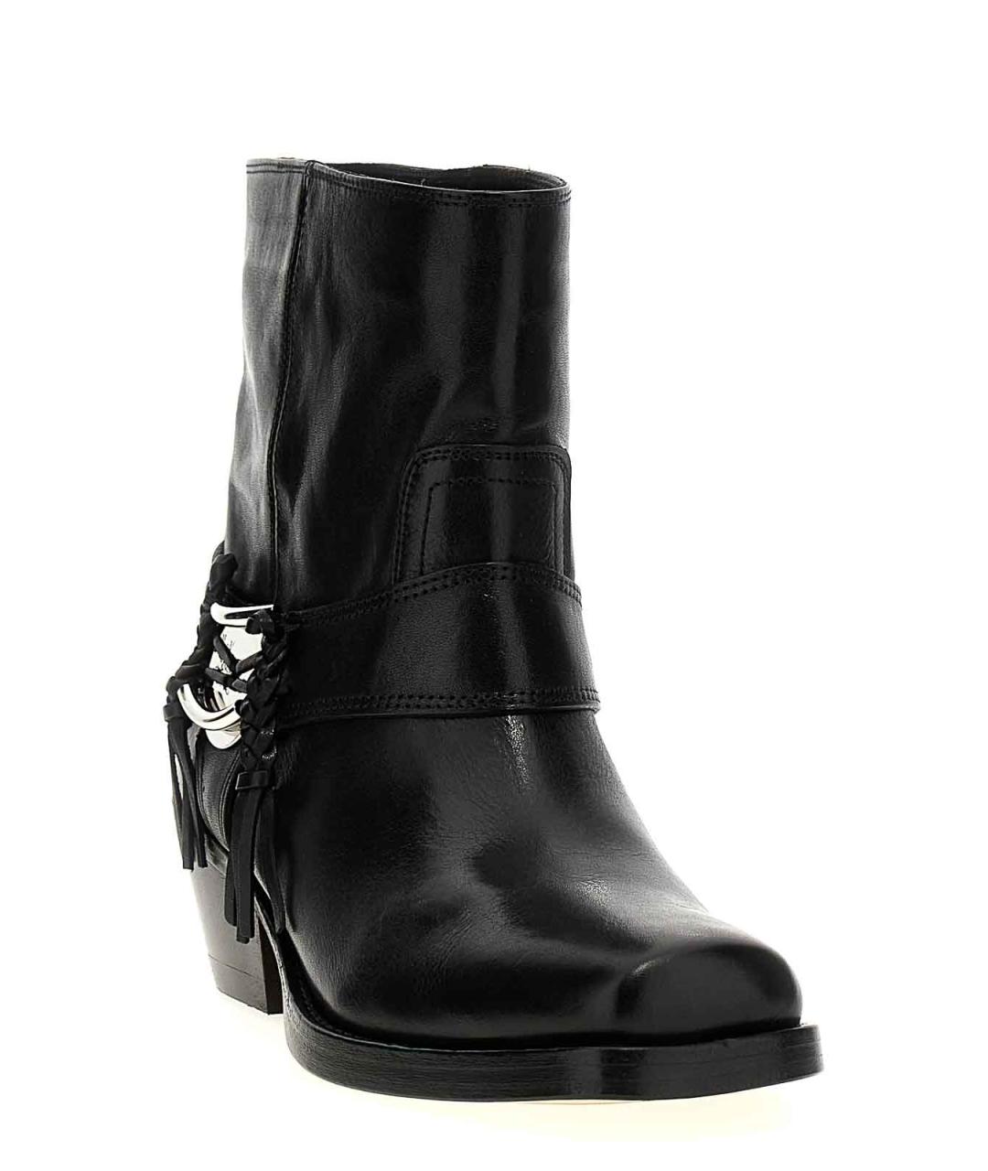 ISABEL MARANT Черные кожаные ботильоны, фото 2