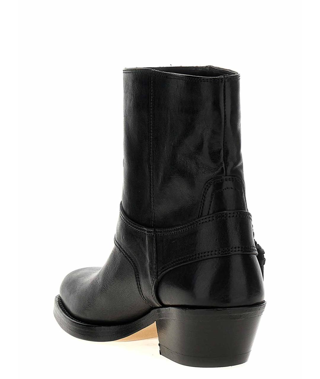 ISABEL MARANT Черные кожаные ботильоны, фото 3