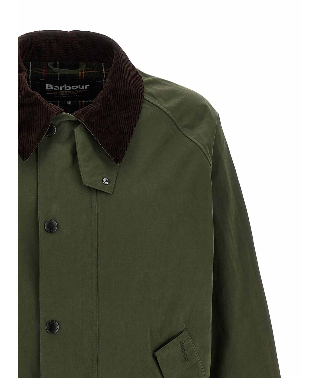 BARBOUR Зеленая полиэстеровая куртка, фото 3