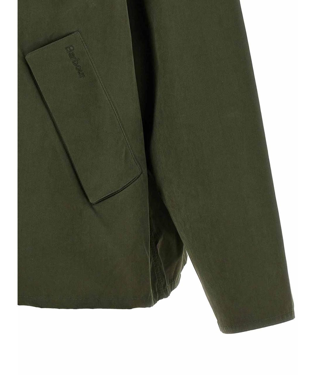 BARBOUR Зеленая полиэстеровая куртка, фото 4