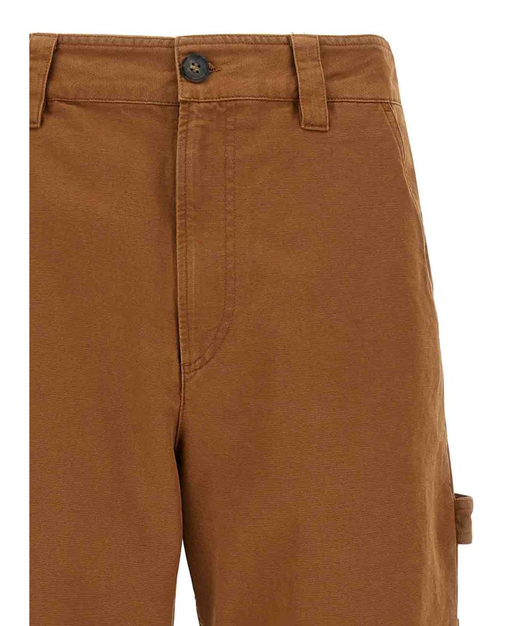 A.P.C. Коричневые хлопковые повседневные брюки, фото 3