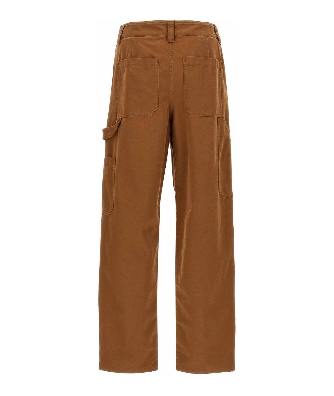 A.P.C. Коричневые хлопковые повседневные брюки, фото 2