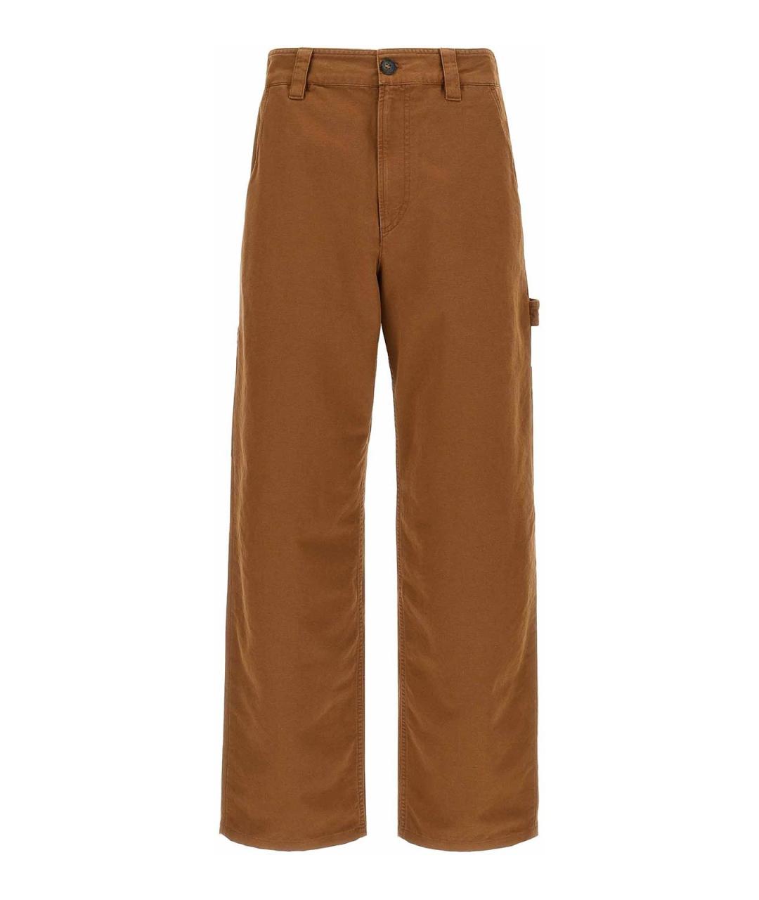 A.P.C. Коричневые хлопковые повседневные брюки, фото 1