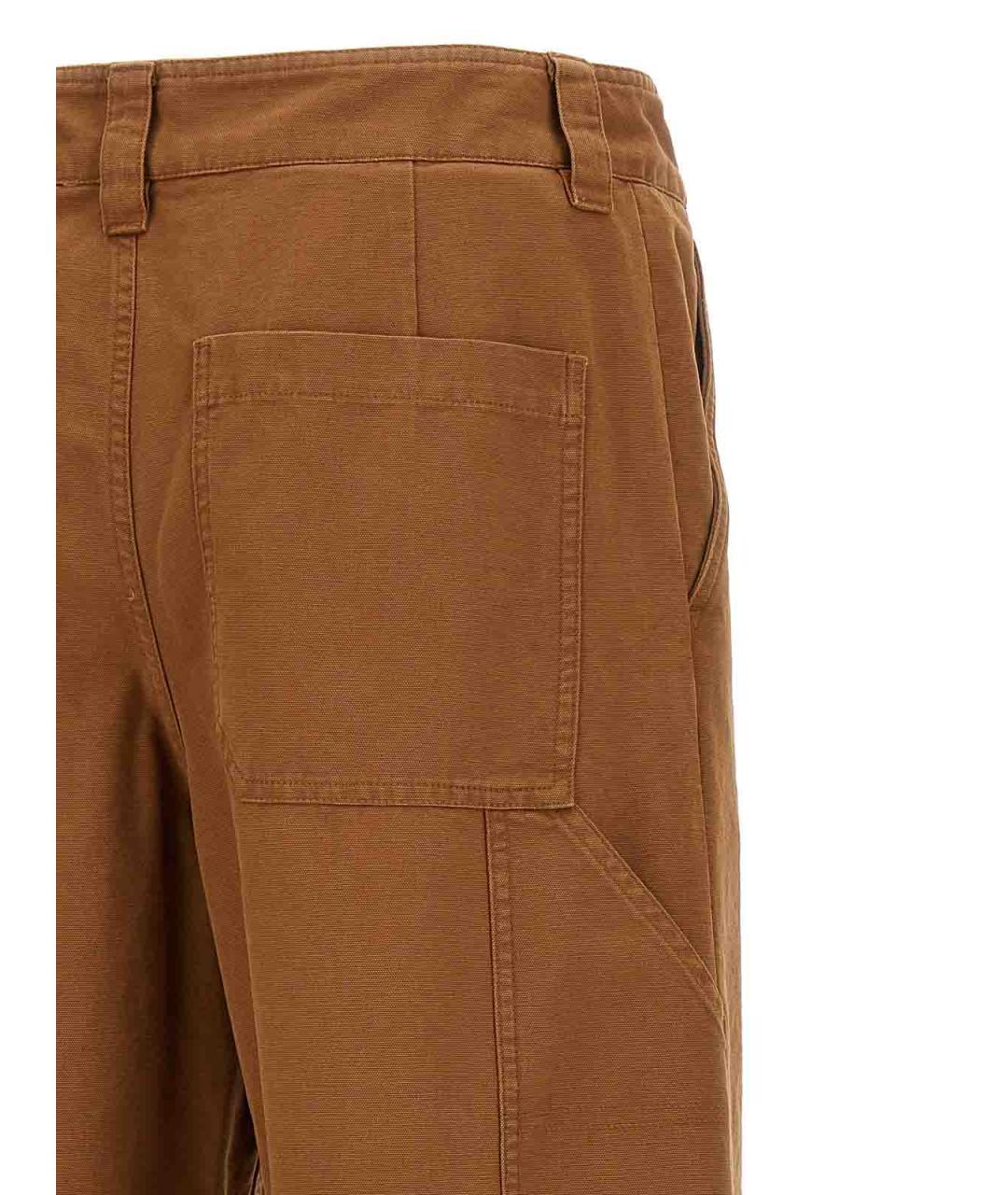 A.P.C. Коричневые хлопковые повседневные брюки, фото 4