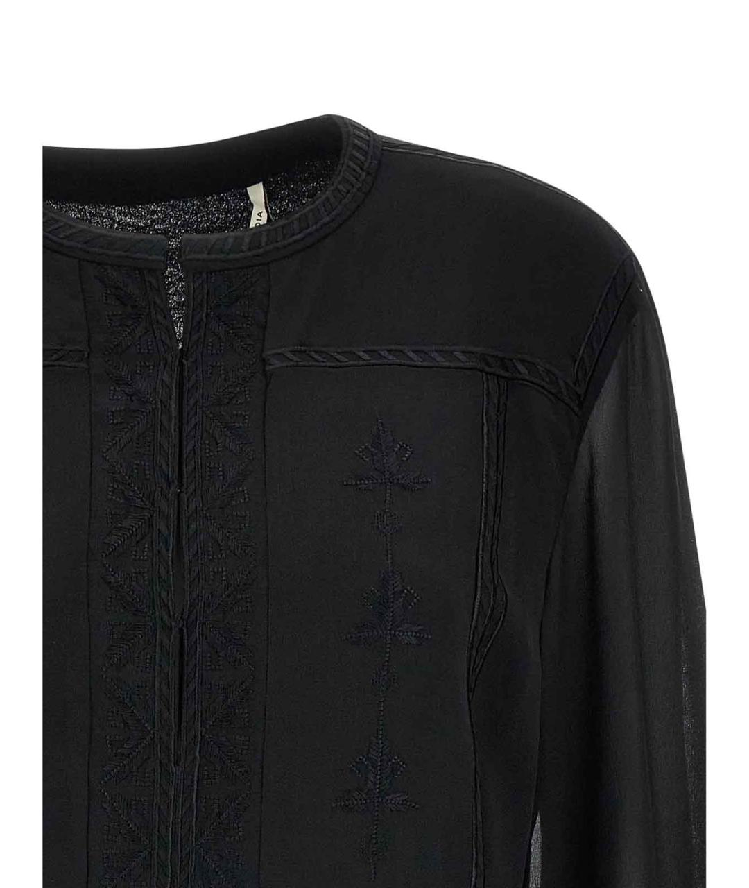 ISABEL MARANT Черное шелковое повседневное платье, фото 3