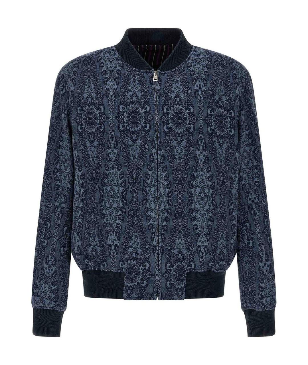ETRO Темно-синяя хлопковая куртка, фото 1