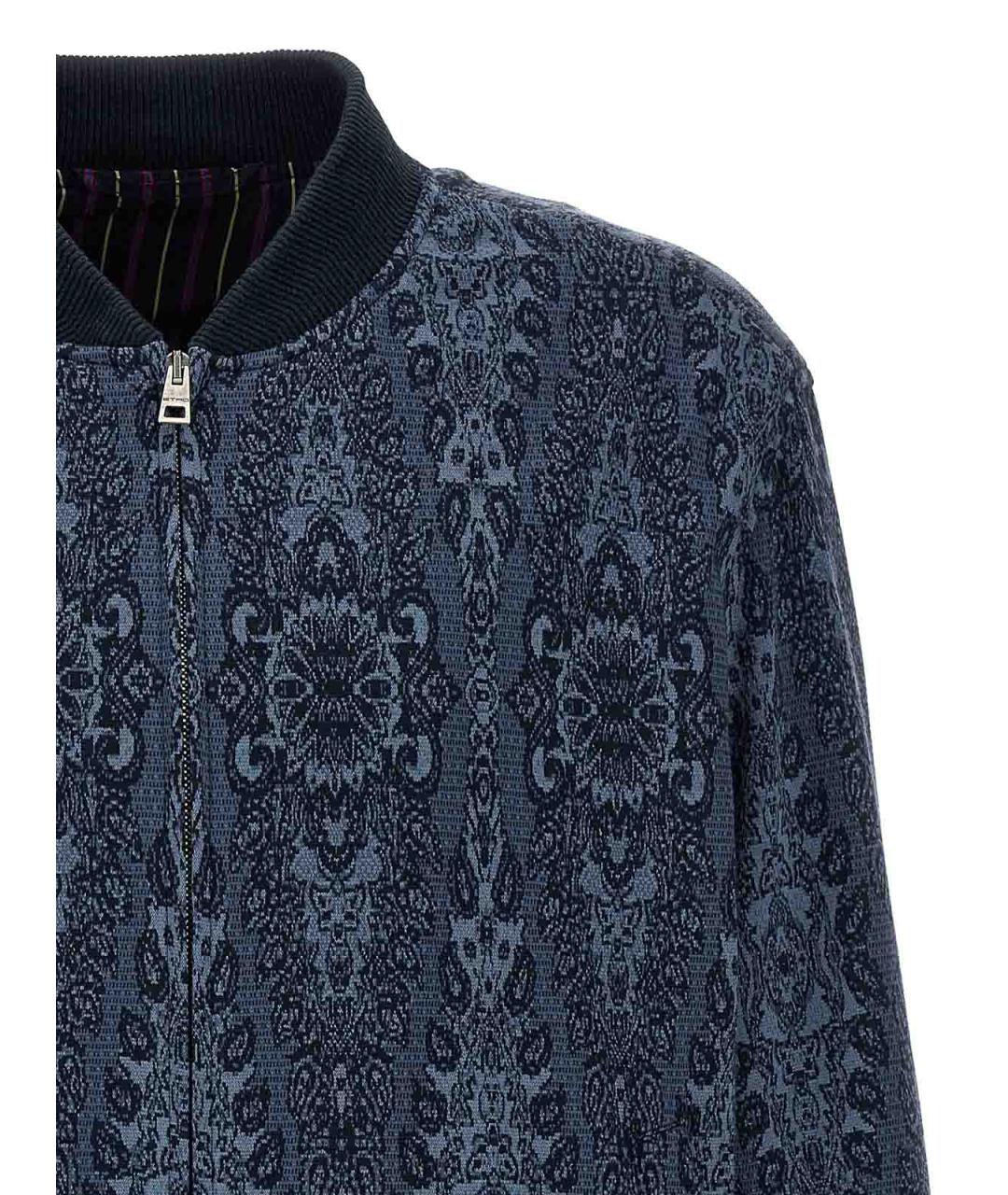 ETRO Темно-синяя хлопковая куртка, фото 3
