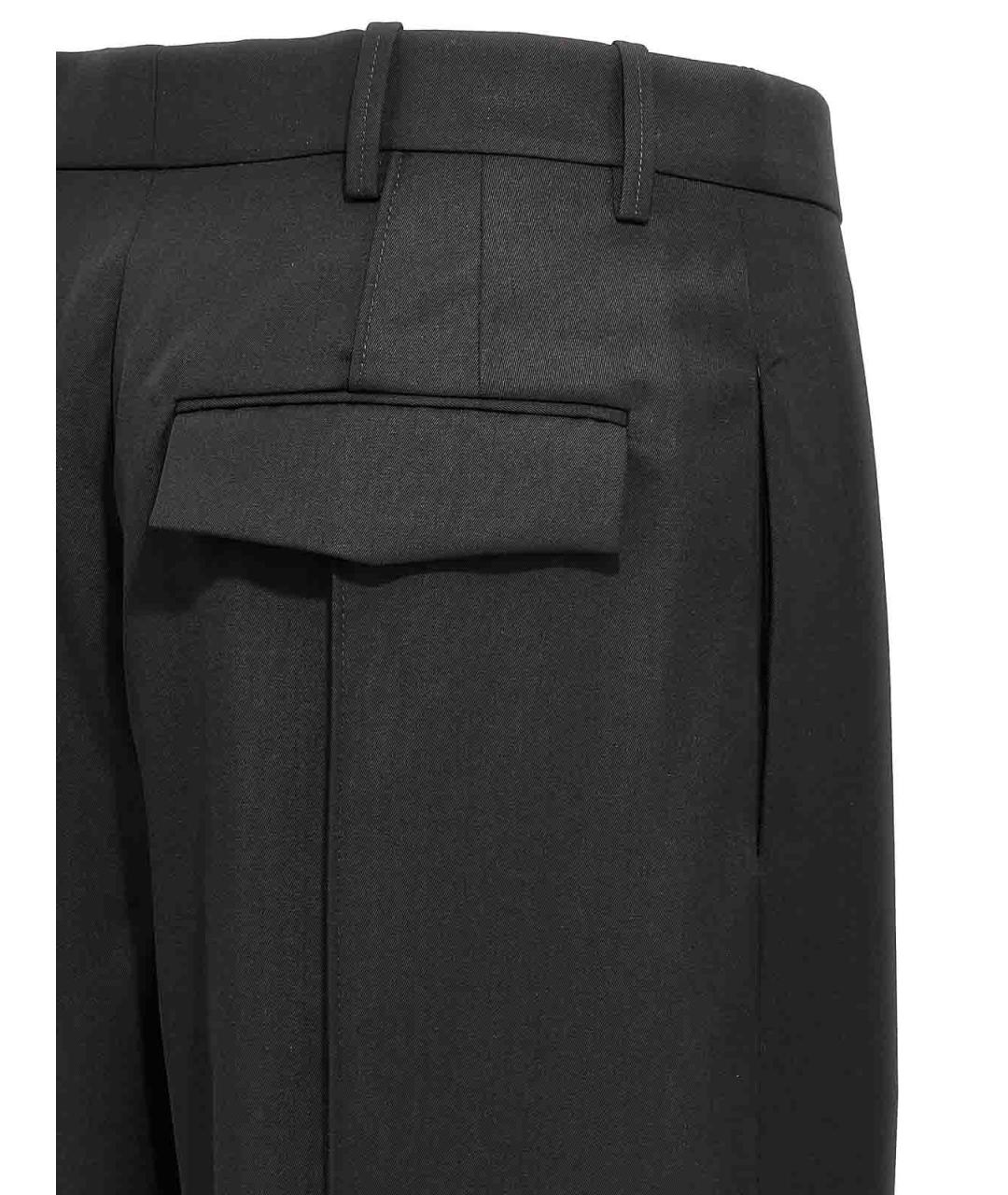 WARDROBE.NYC Черные шерстяные брюки широкие, фото 4