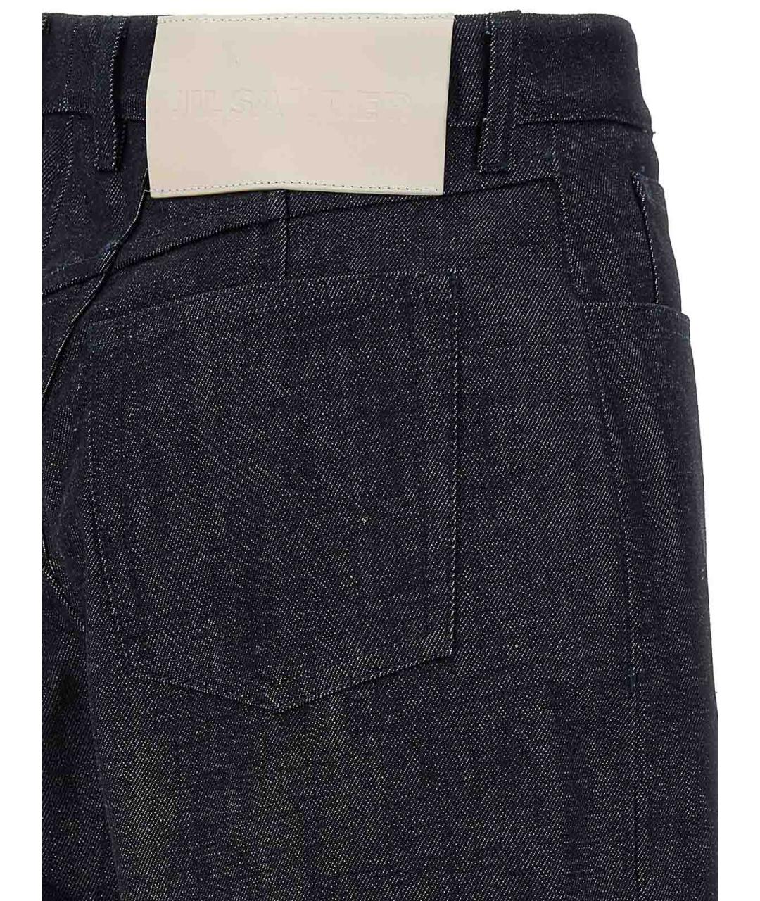 JIL SANDER Черные хлопковые прямые джинсы, фото 4