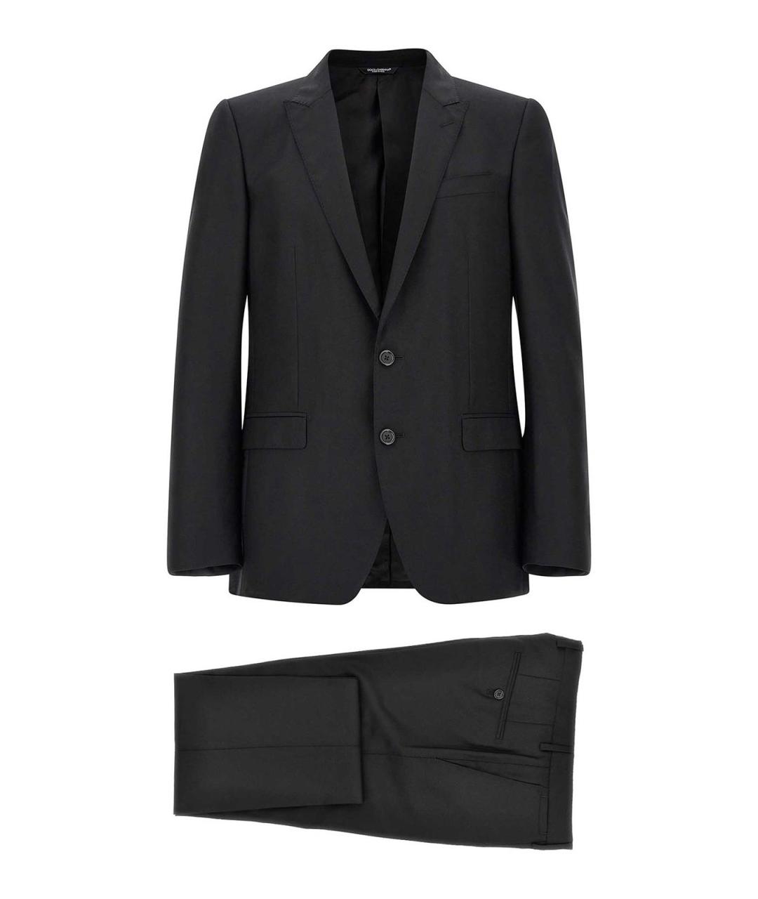 DOLCE&GABBANA Черный классический костюм, фото 1