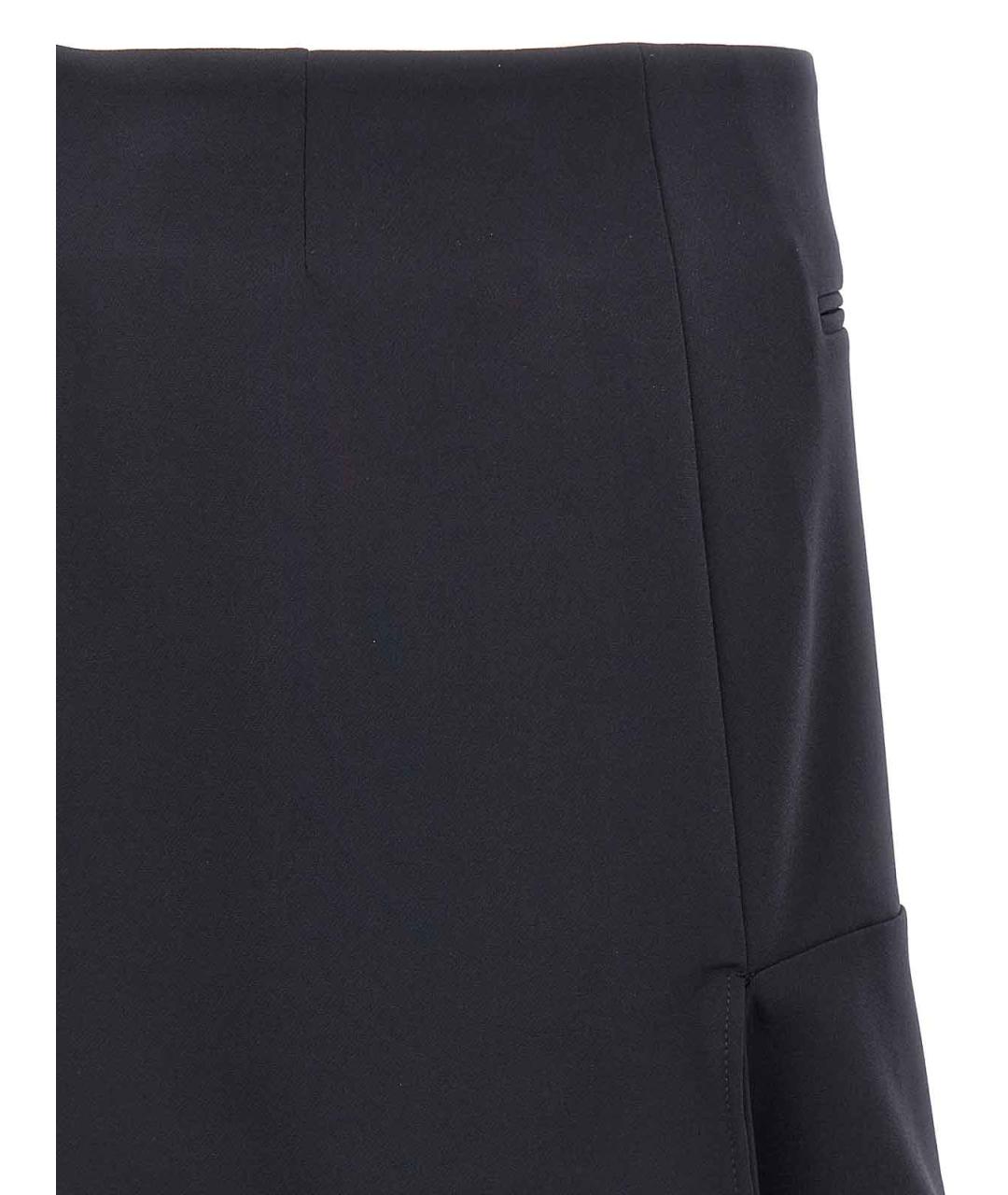 COURREGES Синяя полиэстеровая юбка мини, фото 4