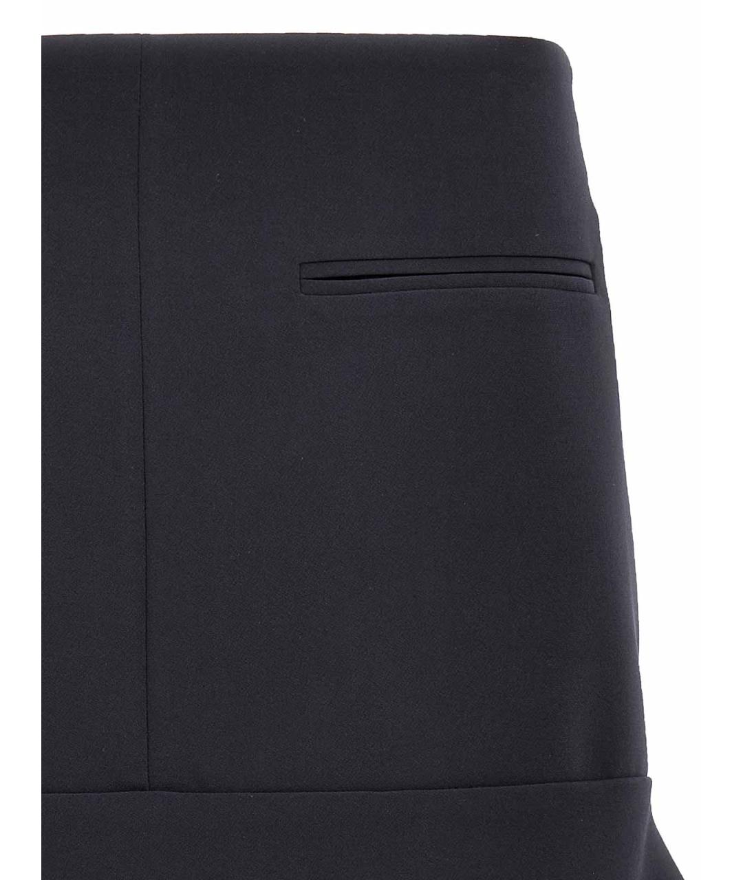 COURREGES Синяя полиэстеровая юбка мини, фото 3